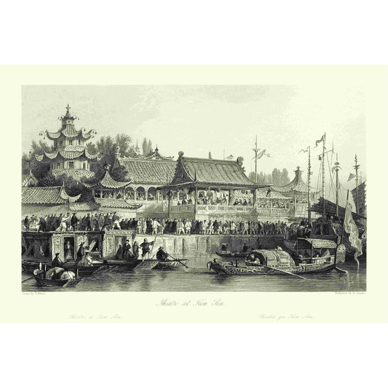 Scènes de Chine VII 2855282, H 8 po x l 12 po