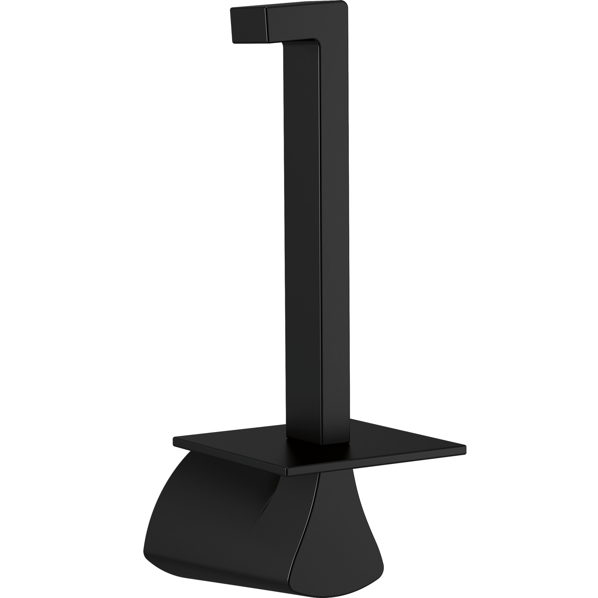 Zura Vertical Wall Mount Toilet Paper Holder, Matte Black