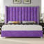 Structure de grand lit Gerasim avec tête de lit haute de 57 po, lit plateforme tapissier en velours, mauve-329664384-329664387