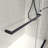 6076 Inch North American Frameless Double Sliding Matte Black Shower Door With Adjustable Soft Closing Function 8mm Tempered Glass With Nano Easy Cleaning And Stick Explosion-proof Menbrance