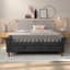 Banc de rangement rembourré l 65,5 po-490058980