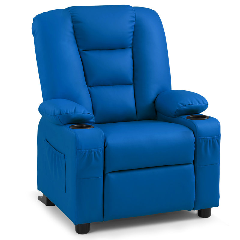 Whitson Children's Recliner Chair, Light Blue