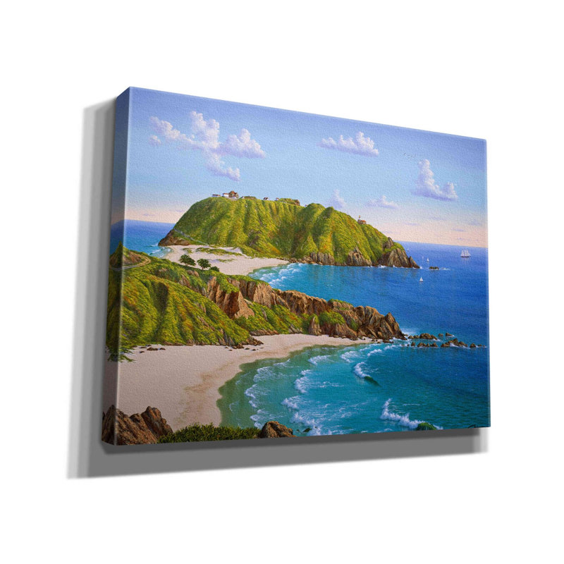 «Point Sur, CA» par Eduardo Camoes, art mural sur toile, H 26 po x l 34 po x P 1,5 po