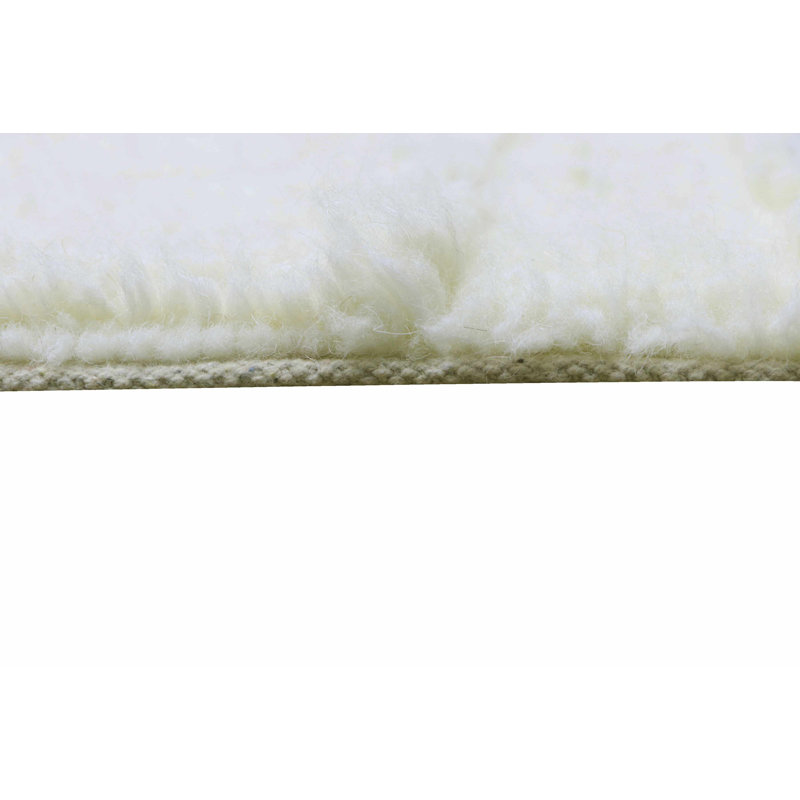 Woolable Kids Hand Tufted Wool Area Rug in Sheep White, Rectangle 4' x 5'6"