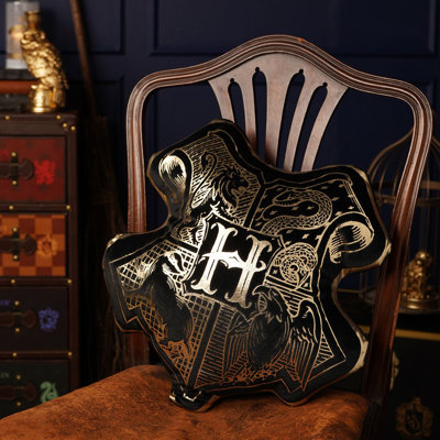 Black and Gold Irregular Throw Cushion