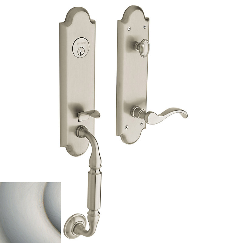 Manchester Single Cylinder Entrance Handleset, Satin Nickel, Left
