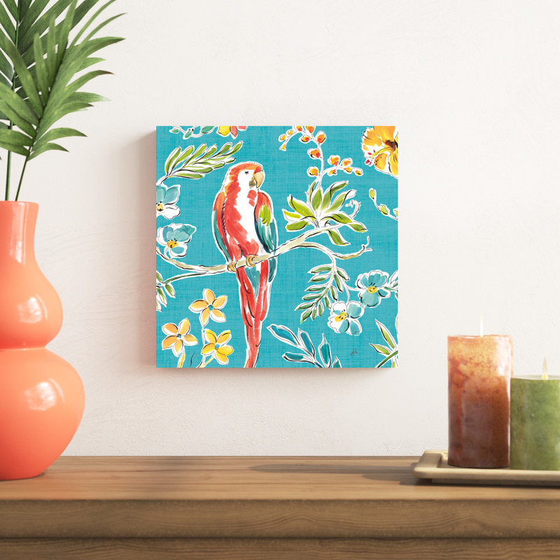 Oasis tropicale III, H 12 po x l 12 po x P 1,25 po