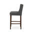 Tabouret de bar moderne et minimaliste en métal, hauteur de 30 po, siège en tissu haute densité, tabouret de bar de qualité commerciale