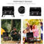 Barbecue au gaz de table, 2 brûleurs portatifs. Pieds pliables, couvercle, thermomètre. Noir, excellent pour le camping, le pique-nique et le barbecue portatif Pieds faciles à transporter. Couvercle et barbecues idéaux. Conception noire