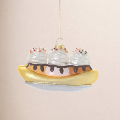 Dessert First Ornament 5"x 2.5"x 2.75"