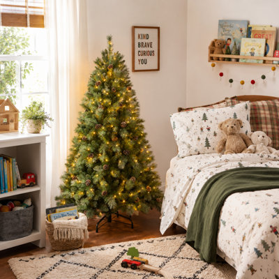 5FT Christmas Tree with 200 Warm White LED Lights