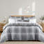Aspire Homeware Grey Check Duvet Cover Set-132306009