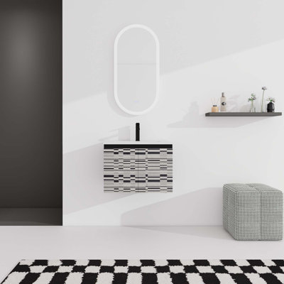 Meuble-lavabo flottant mural