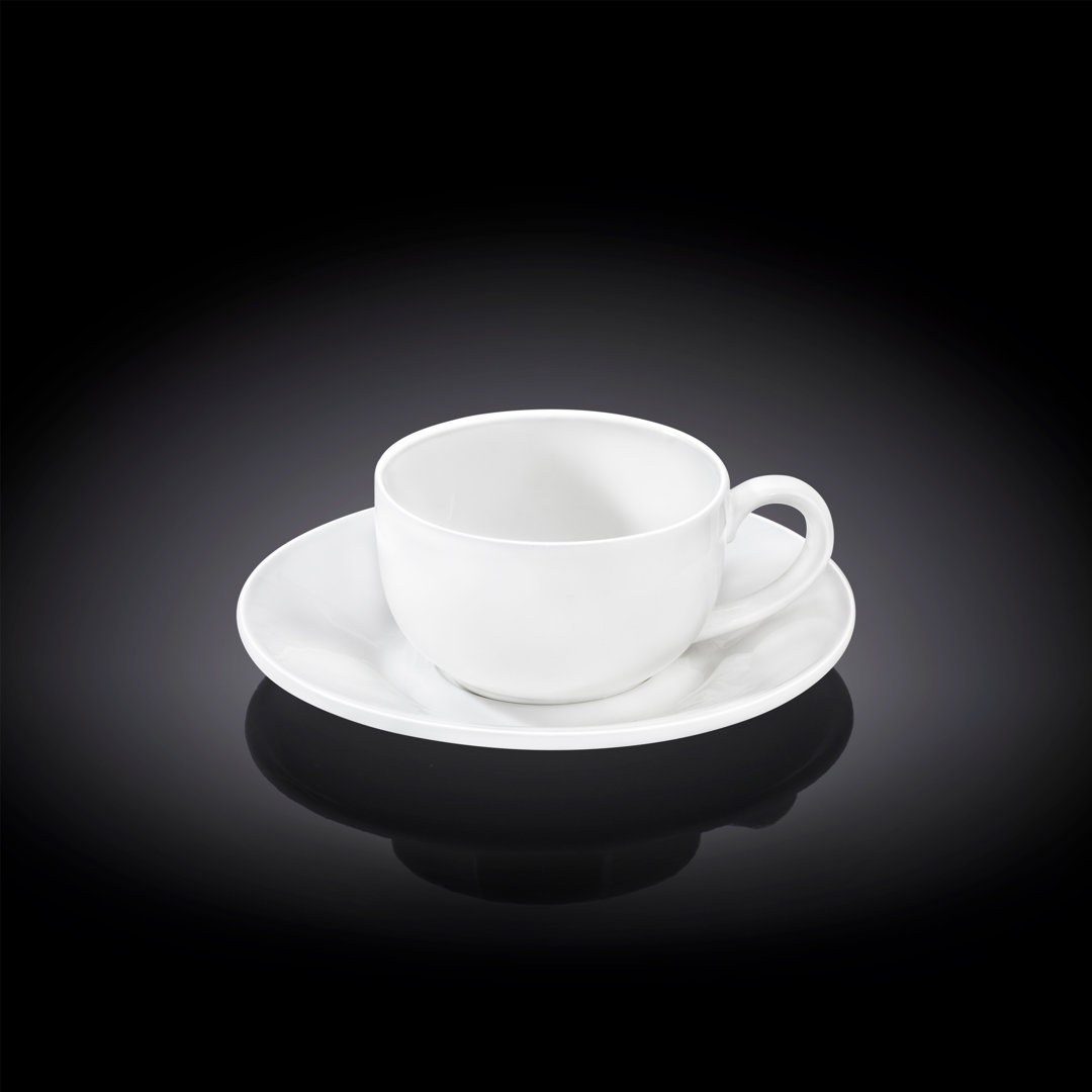 Fine Porcelain Porcelain Coffee Cup And Saucer
