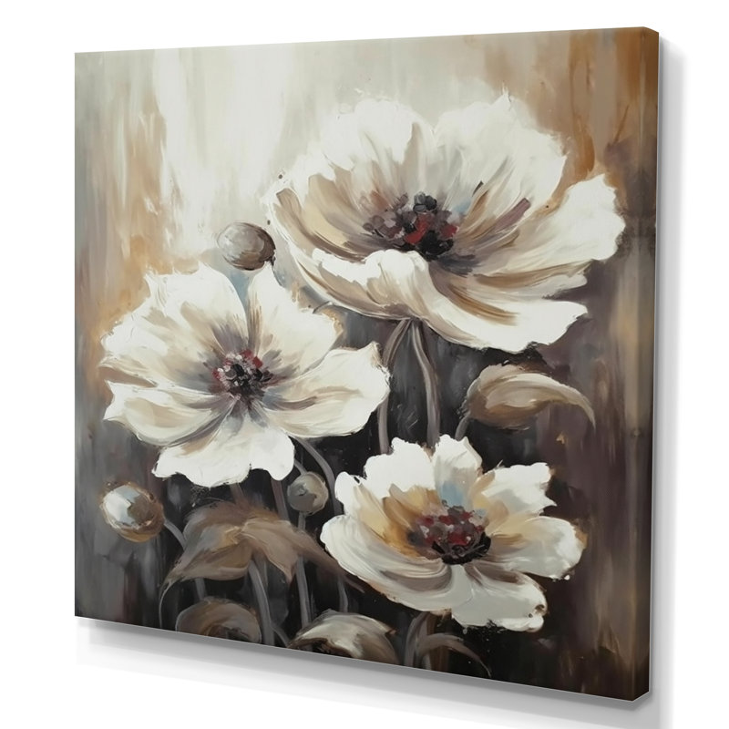 Rozinka " Hibiscus Blossoms I ", 36" H x 36" W x 1.5" D, Wrapped Canvas