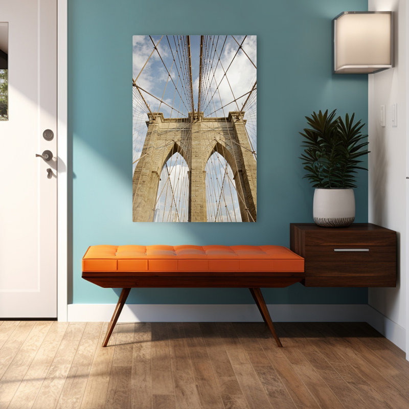 Pont de Brooklyn - Photographie, architecture, ponts, État de New York, art, H 48 po x l 32 po