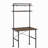 Retro oak and black double-deck bookshelf