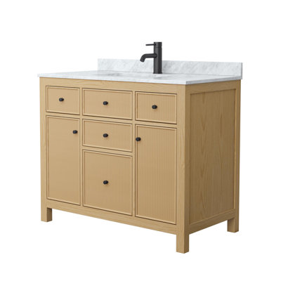 Pendry 42" Freestanding Single Bathroom Vanity with Marble Top