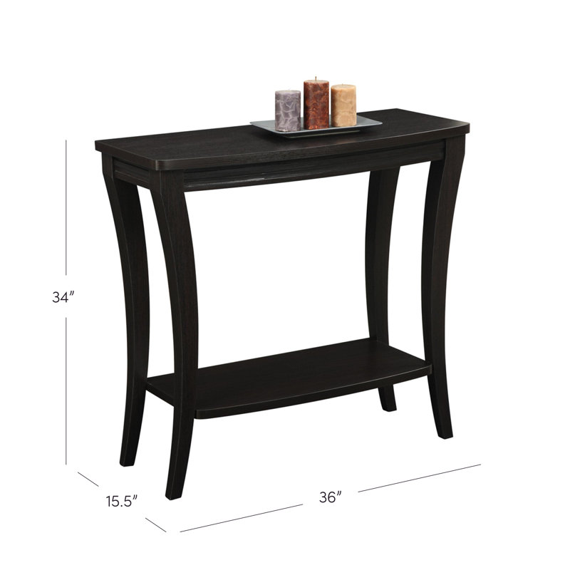 Hubbert 36'' Console Table, Dark Brown