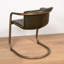 Chaise de salle à manger en cuir vert émeraude Kokou