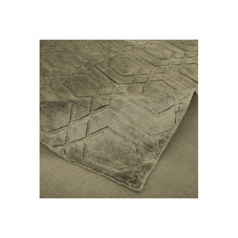 Geometric Area Rug in Green