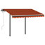 Dakota Fields Fabric Cover Retractable Patio Awning-2049665057-2049665063-2057166387