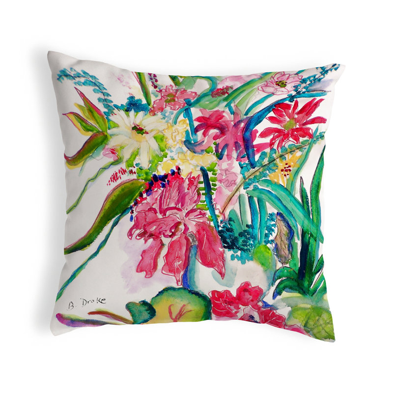 Outdoor Reversible Throw Pillow