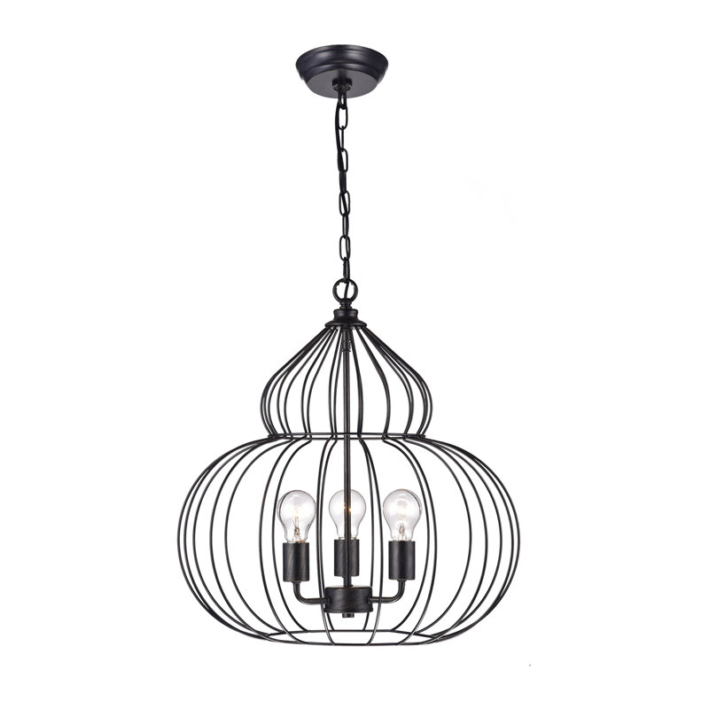 Narron 3 - Light Dimmable Globe Chandelier