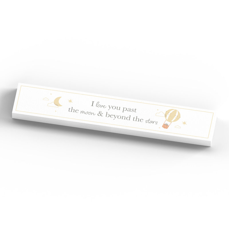 Verica Text & Numbers Letter Block, White/Yellow