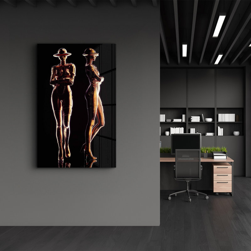 Peinture décorative en verre trempé