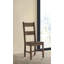 Chaise d'appoint Tiernagh rustique brun doré