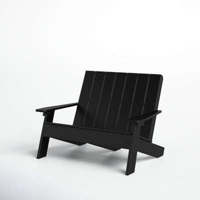 Byrnes Recycled Plastic Double Adirondack Loveseat by AllModern
