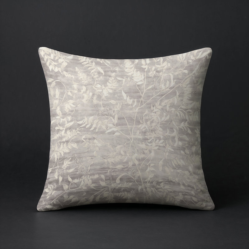 Coussin décoratif intérieur et extérieur Modern, Gris abstrait 175, Carré 20 po