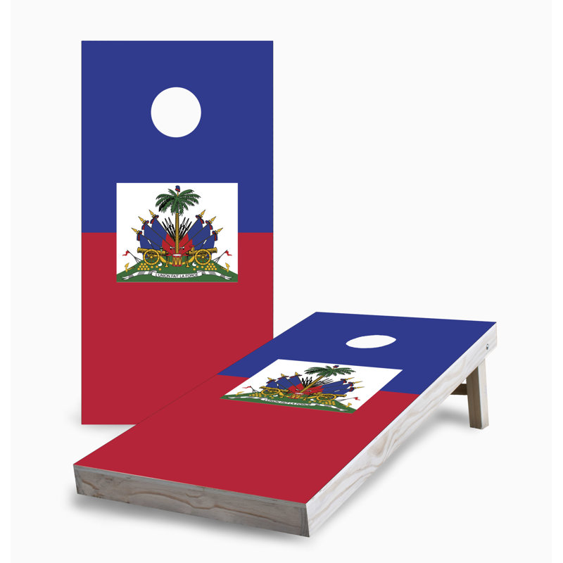 Ensemble de planches de maïs drapeau haitien