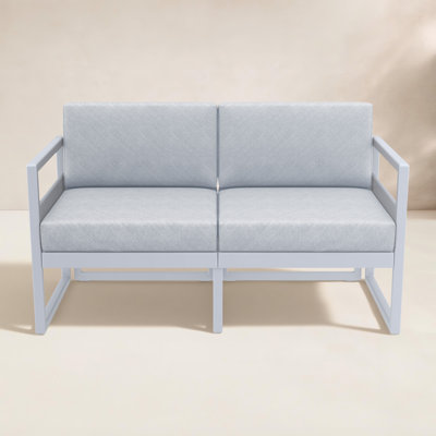 Lane 58'' Wide Straight Loveseat with Cushions