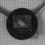 Horloge murale noire en métal Khiara