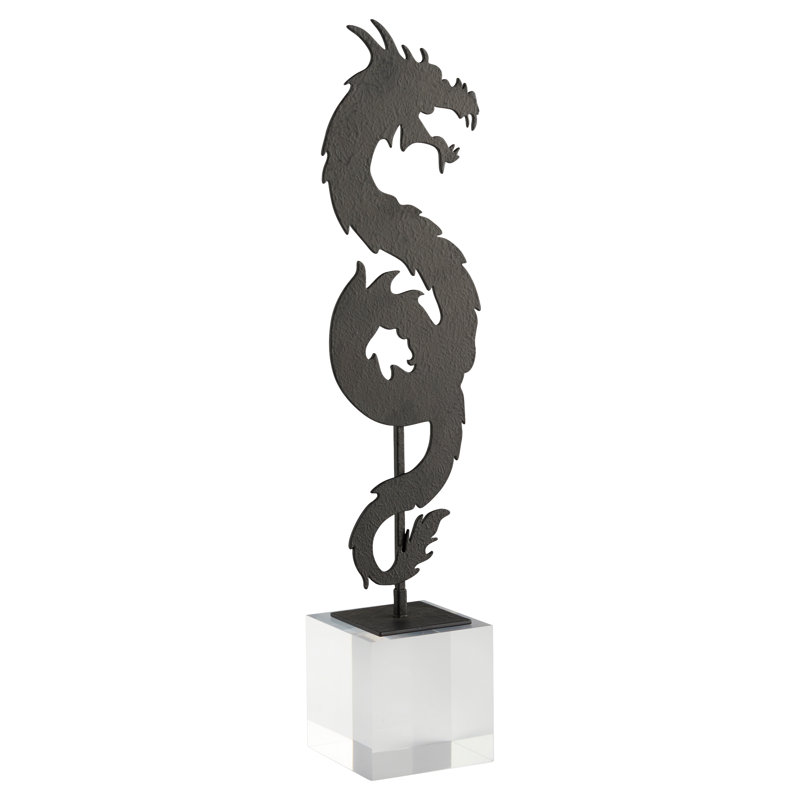 Haku 21" H Handmade Animals Figurine / Sculpture, Black