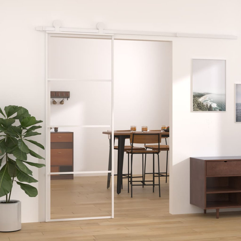 Adolphus Glass Sliding Door, 205cm H x 76cm W x 5cm D