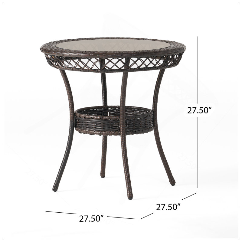 TABLE EN VERRE 27 po Figi PE