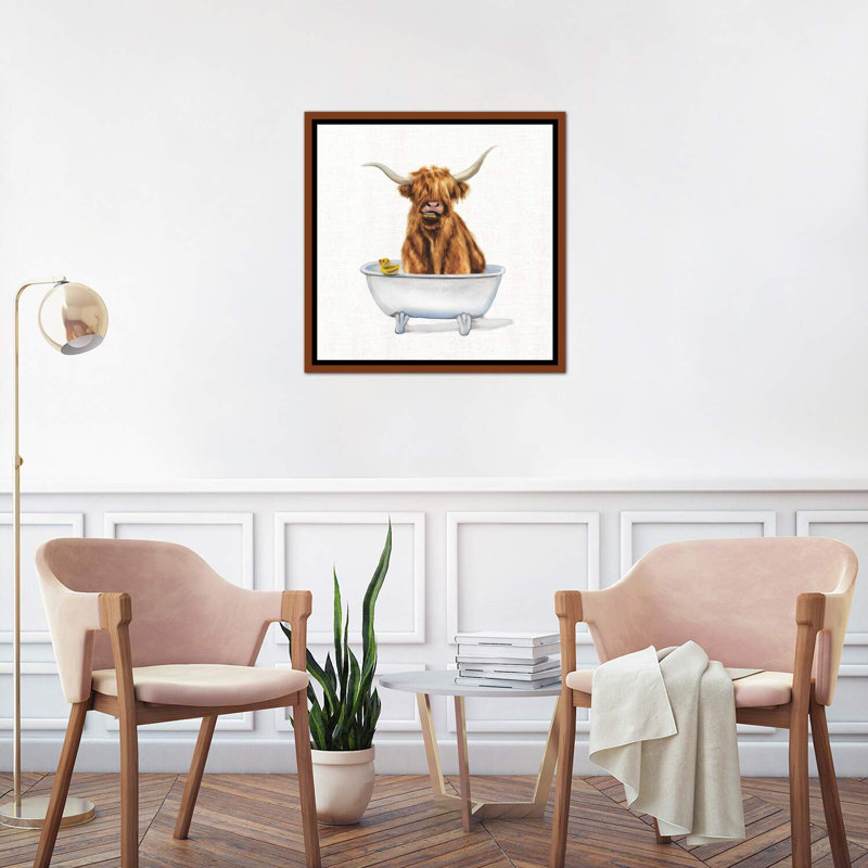 «Bathing Beauty IV» - impression, H 18 po x l 18 po x 1,5 po, Cadre bois classique