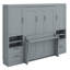 Lit escamotable Murphy avec placard, tiroirs et tablettes-737067305-737067304