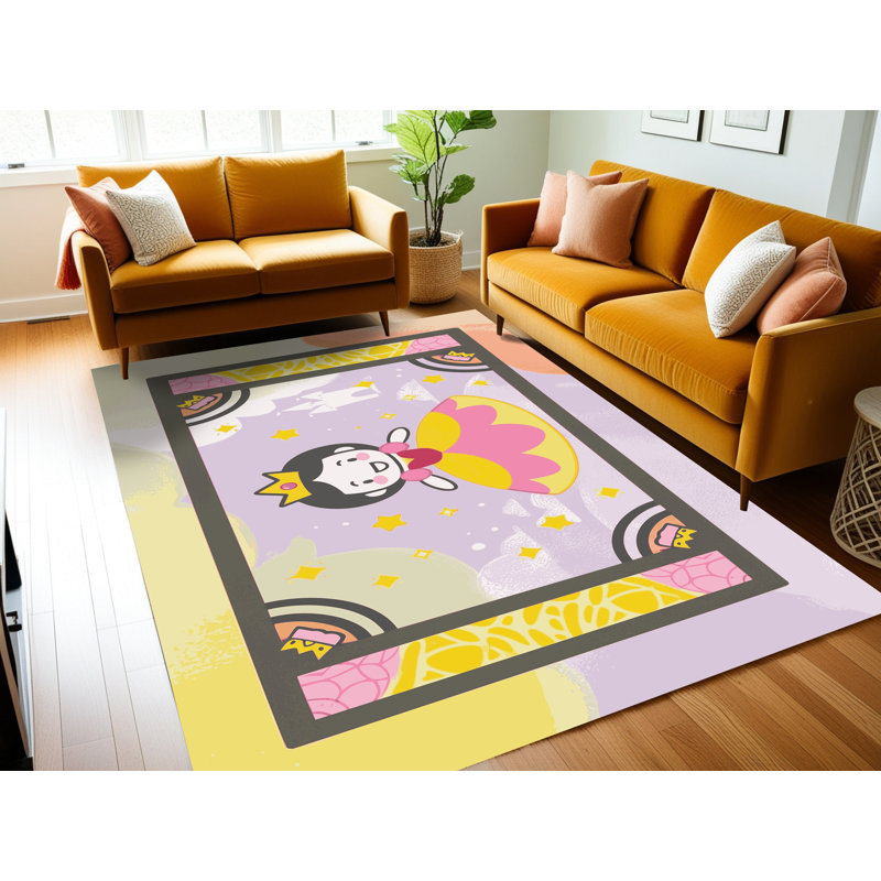 Tapis fantaisie lavable Gemma, Rectangle 7 pi x 9 pi