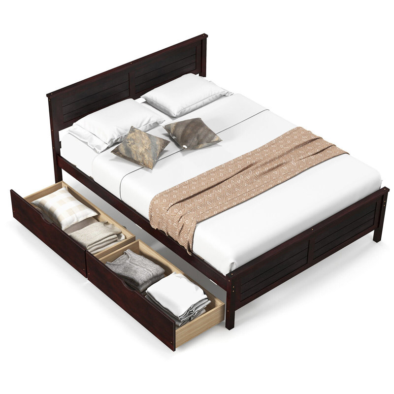 Raidah Bed, Full, Espresso