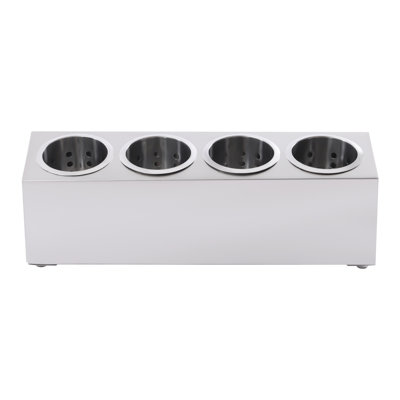 Pot à ustensiles en acier inoxydable