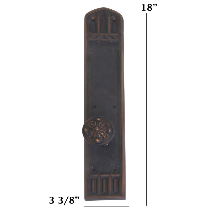 Renaissance Round Knob with Arch Rosette, Venetian Bronze