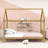 Twin Wood House Bed With Underbed Space-1253603739