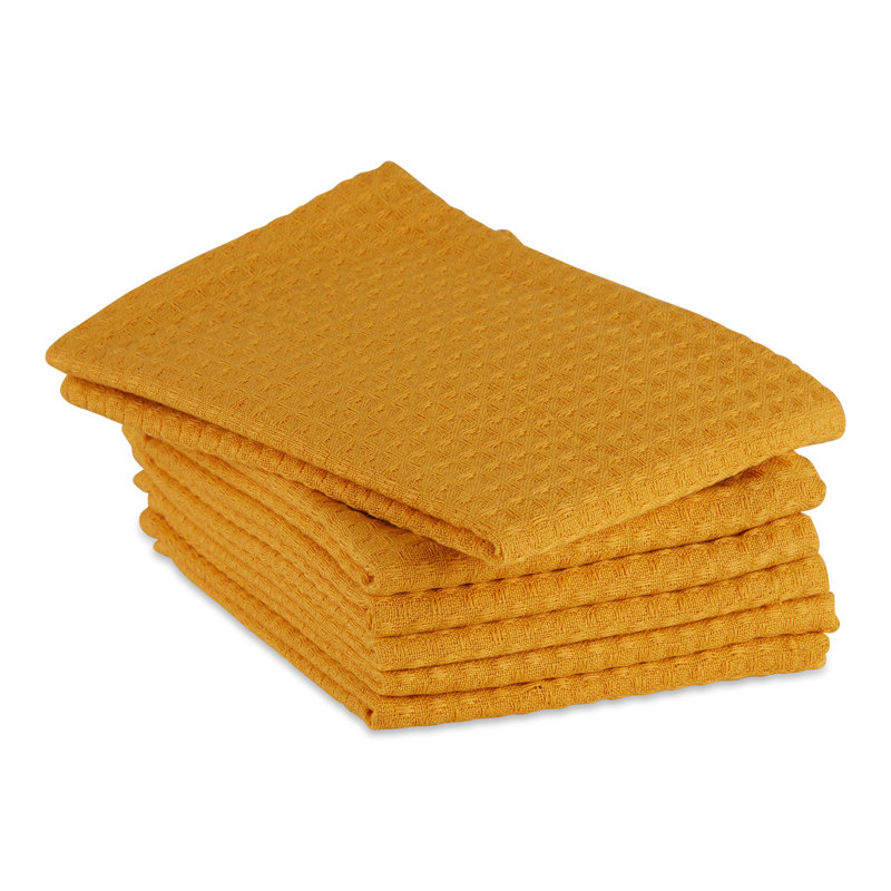 Cotton Waffle Tea Towel Kitchen Towel, Blue