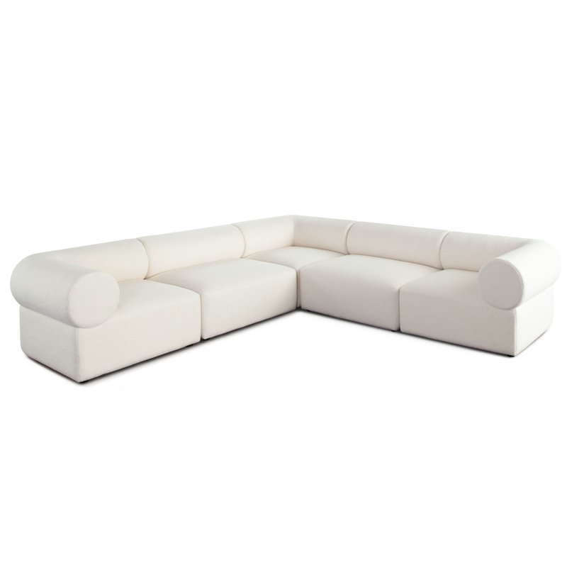 Canapé modulaire d'angle en Z Sherpa de 120 po Zey