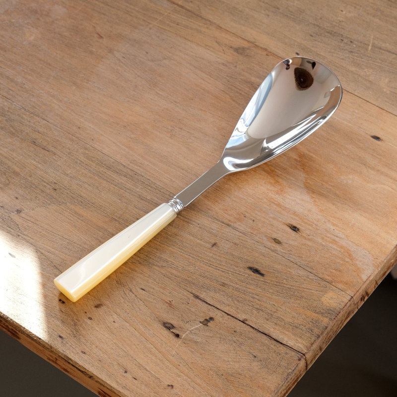 Icone Serving Spoon, Pearl
