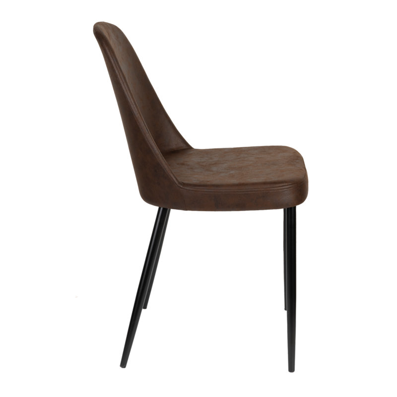 Alana Upholstered Dining Chair, Brown